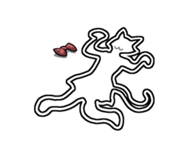 White line guys sticker #6259240