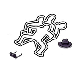 White line guys sticker #6259248