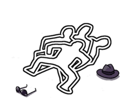 White line guys sticker #6259248