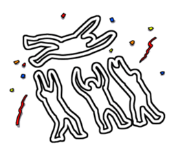 White line guys sticker #6259251