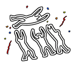 White line guys sticker #6259251