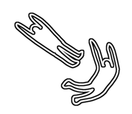 White line guys sticker #6259252