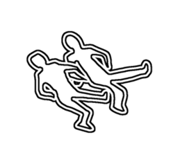 White line guys sticker #6259253