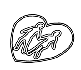 White line guys sticker #6259254