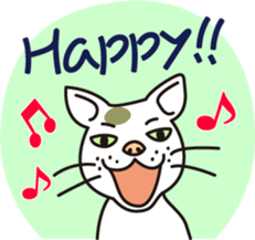 The cat WHITERUM tells his mind. sticker #6259643