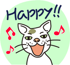 The cat WHITERUM tells his mind. sticker #6259643