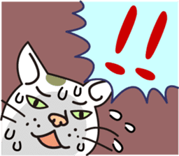 The cat WHITERUM tells his mind. sticker #6259645