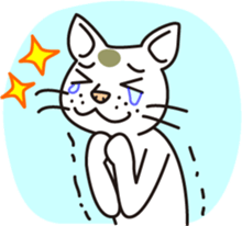 The cat WHITERUM tells his mind. sticker #6259651