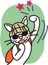 The cat WHITERUM tells his mind. sticker #6259656