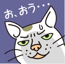 The cat WHITERUM tells his mind. sticker #6259660