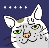 The cat WHITERUM tells his mind. sticker #6259661