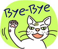 The cat WHITERUM tells his mind. sticker #6259670