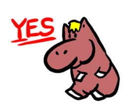 Stuffed toy Horse sticker #6259712