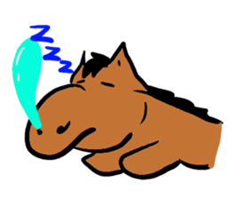 Stuffed toy Horse sticker #6259719