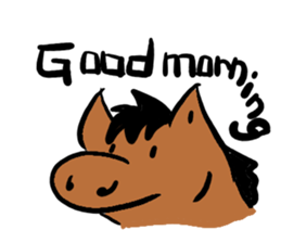 Stuffed toy Horse sticker #6259727