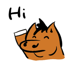 Stuffed toy Horse sticker #6259731