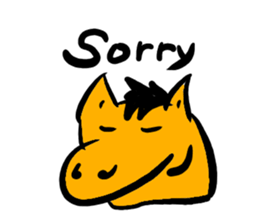 Stuffed toy Horse sticker #6259736