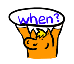 Stuffed toy Horse sticker #6259739