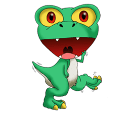 Q Dinosaur Family-T Rex English version sticker #6259952