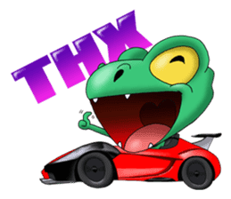 Q Dinosaur Family-T Rex English version sticker #6259972