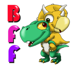 Q Dinosaur Family-T Rex English version sticker #6259980