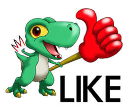 Q Dinosaur Family-T Rex English version sticker #6259981
