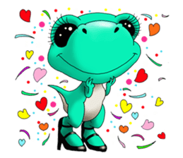 Q Dinosaur Family-T Rex English version sticker #6259982