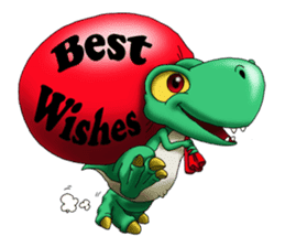 Q Dinosaur Family-T Rex English version sticker #6259983