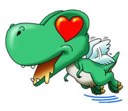 Q Dinosaur Family-T Rex English version sticker #6259984