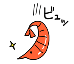 Cat throw the shrimp sticker #6260444