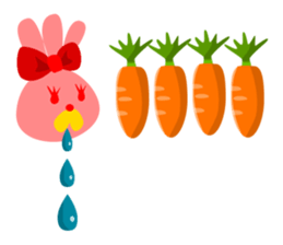 The 3-ear pink bun sticker #6260526