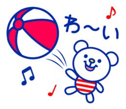Marine bear : Tricolor color sticker #6260703