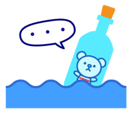Marine bear : Tricolor color sticker #6260708