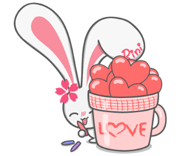 Rini Rabbit in a cup sticker #6260913