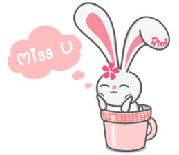 Rini Rabbit in a cup sticker #6260914