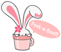 Rini Rabbit in a cup sticker #6260917