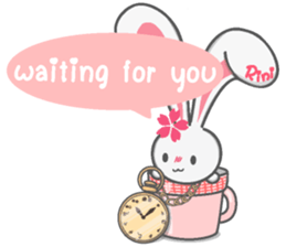 Rini Rabbit in a cup sticker #6260918