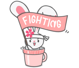 Rini Rabbit in a cup sticker #6260926