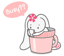 Rini Rabbit in a cup sticker #6260928