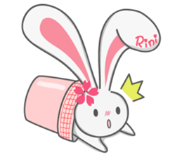 Rini Rabbit in a cup sticker #6260930