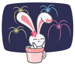 Rini Rabbit in a cup sticker #6260935