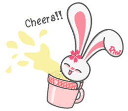 Rini Rabbit in a cup sticker #6260946