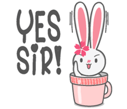Rini Rabbit in a cup sticker #6260950