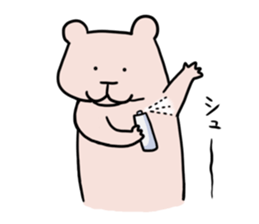 Bear and rabbit alien sticker #6261233