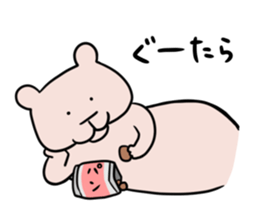 Bear and rabbit alien sticker #6261243