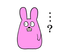 Bear and rabbit alien sticker #6261266