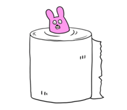 Bear and rabbit alien sticker #6261267