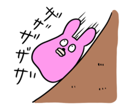 Bear and rabbit alien sticker #6261269