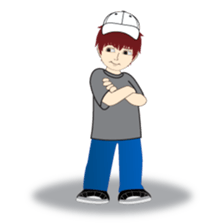 RED is a sweet but mean guy sticker #6262340