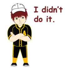 RED is a sweet but mean guy sticker #6262347